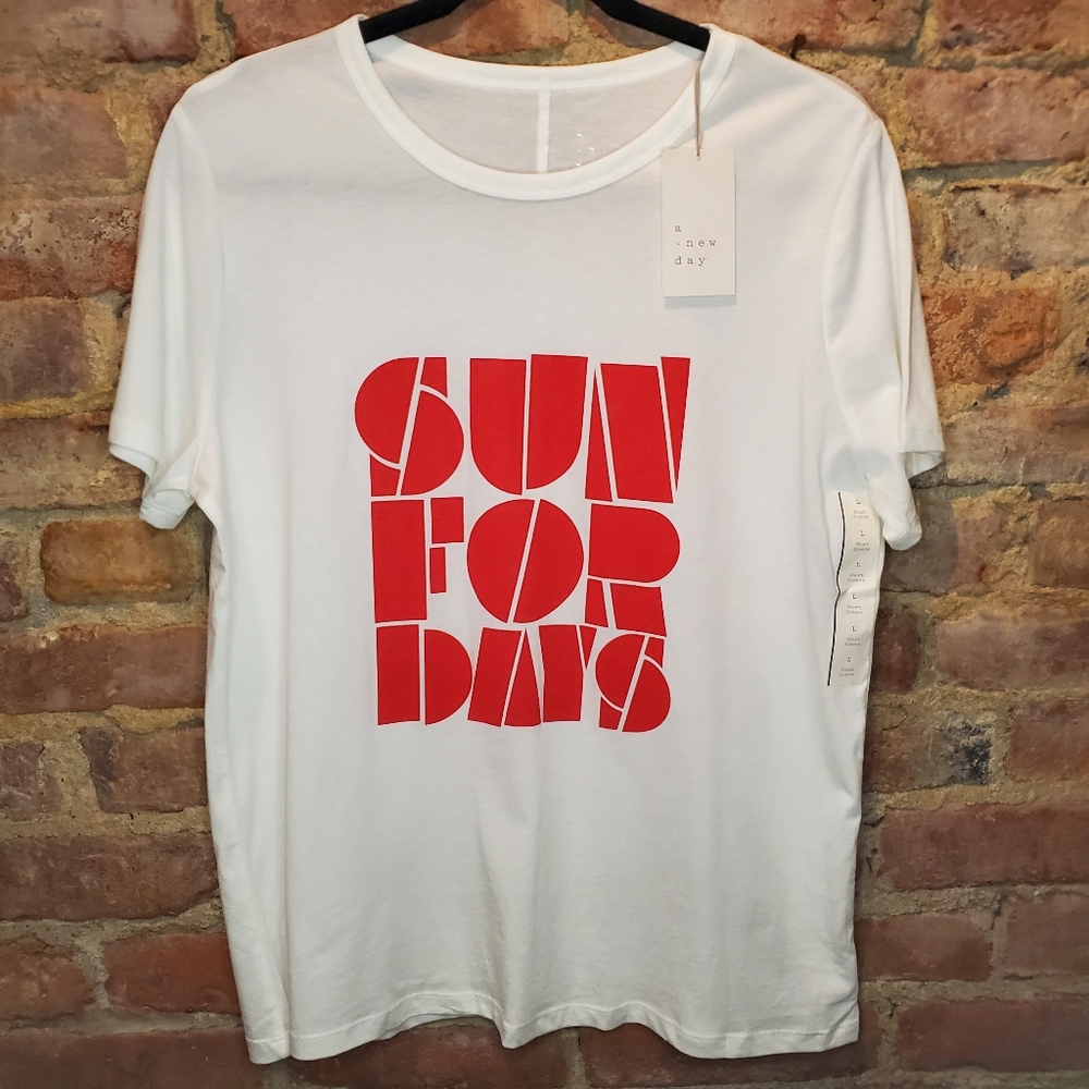A new day red sun for days tee shirt